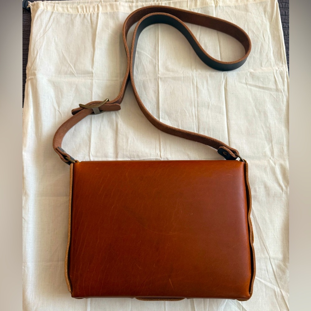 Popov Leather Everyday Satchel - English Tan - Seidel Leather - Picture 2 of 7